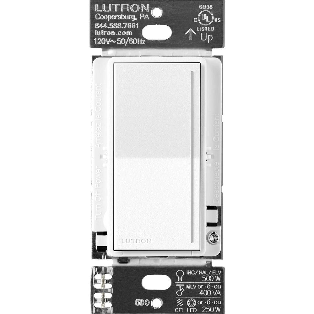 Lutron Sunnata Touch Dimmer - LED+ Pro Max, 250W LED/400W ELV/400VA MLV, Neutral Required, Multi-Location, 120V, ST-PRO-N-BW, Brilliant White