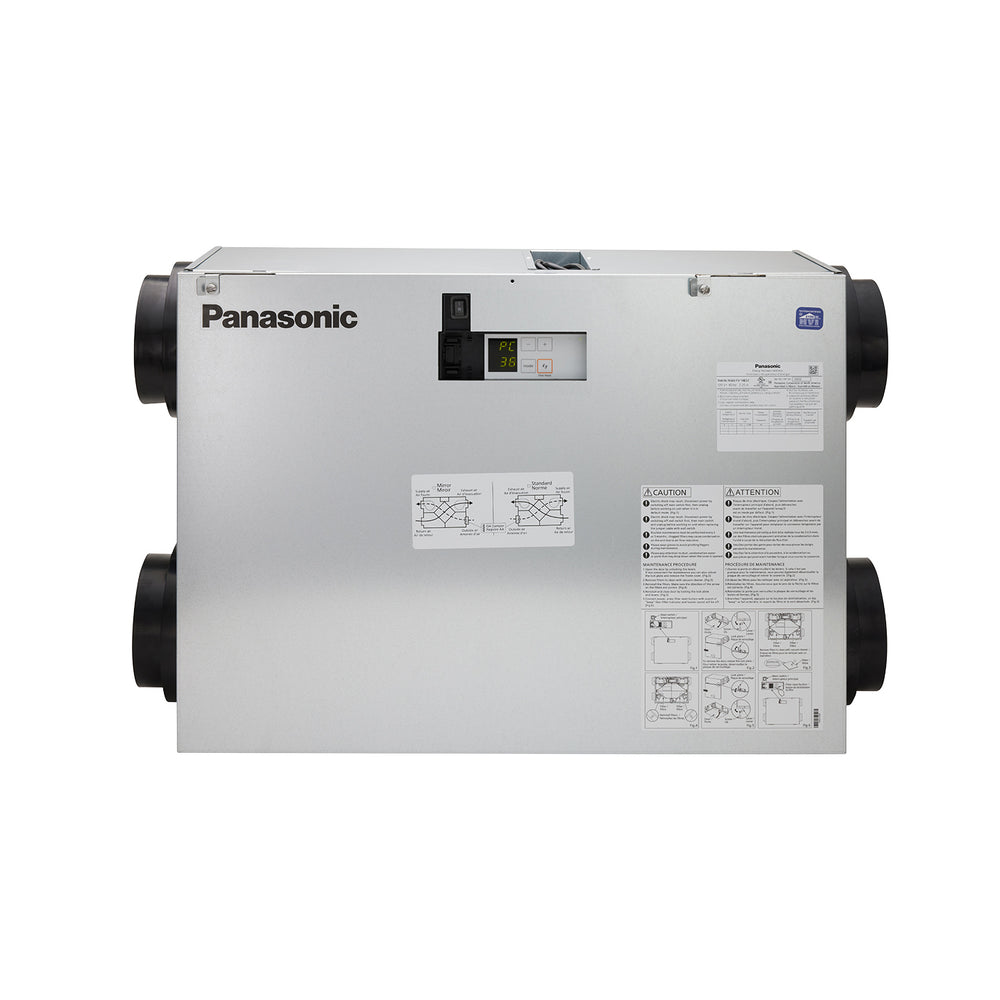 Panasonic FV-14ES1 Intelli-Balance® Elite Energy Recovery Ventilator (ERV), 30-140 CFM, Temperate Climate