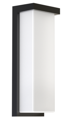 RY-WS-1454-3W3CCT-BK - PEAK 14 Inch LED Outdoor Wall Sconce 3CCT 18W/20W/22W Black ETL