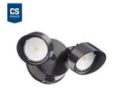Lithonia OLF-2RH-40K-120-PE-BZ-M4 Contractor Select OLF 25W 2-Head LED Flood Light with Photocell 120V