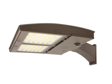 MaxLite M75UC3M-WCSBACR LED Outdoor Flood Area Light ,Watt 42/55/75W, Changeable Lens 3M, 120-277V, CCT 3000K/4000K/5000K, Straight Arm Mount, C-max Ready