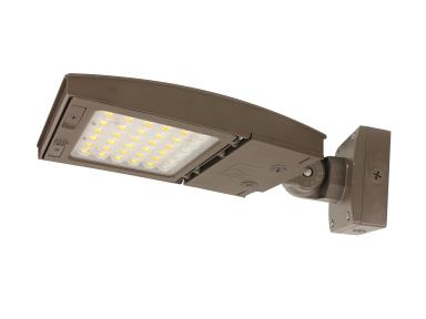 MaxLite M75UC3M-WCSBVCR LED Outdoor Flood Area Light ,Watt 42/55/75W, Changeable Lens 3M, 120-277V, CCT 3000K/4000K/5000K, Variable Wall Mount, C-max Ready