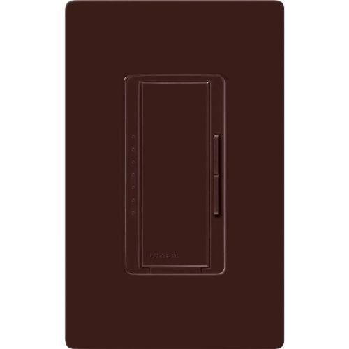 Lutron Maestro MLV Dimmer Switch, 800W (1000VA), Single-Pole/Multi-Location, No Neutral Required, 120V, MALV-1000-BR, Brown