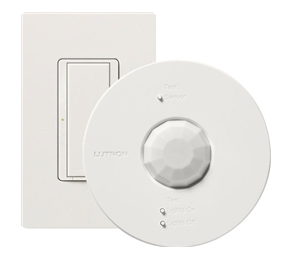 Lutron Vive Basic Package, Includes 1 8A Switch (MRF2S-8S-DV-WH) and 1 Radio Powr Savr Ceiling Sensor (LRF2-OCR2B-P-WH), MRF2S-1S8A-1OC