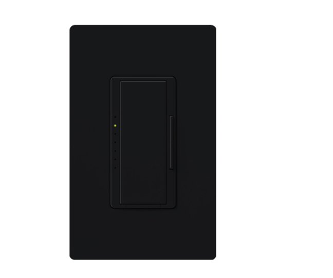 Lutron Vive Maestro Wireless LED+ Dimmer, 150W LED, Single Pole/Multi-Location, No Neutral Required, 120V, MRF2S-6CL-MN, Midnight