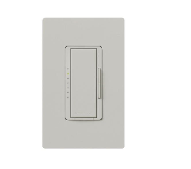 Lutron Vive Maestro Wireless LED+ Dimmer, 150W LED, Single Pole/Multi-Location, No Neutral Required, 120V, MRF2S-6CL-PD, Palladium