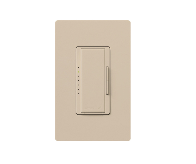 Lutron Vive Maestro Wireless MLV Dimmer, 600VA MLV/150W LED, Single Pole/Multi-Location, Neutral Required, 120V, MRF2S-6ND-120-TP, Taupe