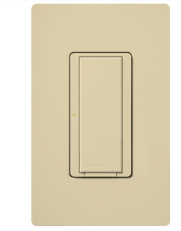 Lutron Vive Maestro Wireless Switch, 8A Light/5.8A Fan, Single Pole/Maestro, Neutral Required, 120V, MRF2S-8ANS120-IV, Ivory