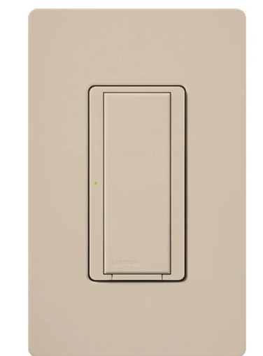 Lutron Vive Maestro Wireless Switch, 8A Light/5.8A Fan, Single Pole/Maestro, Neutral Required, 120V, MRF2S-8ANS120-TP, Taupe