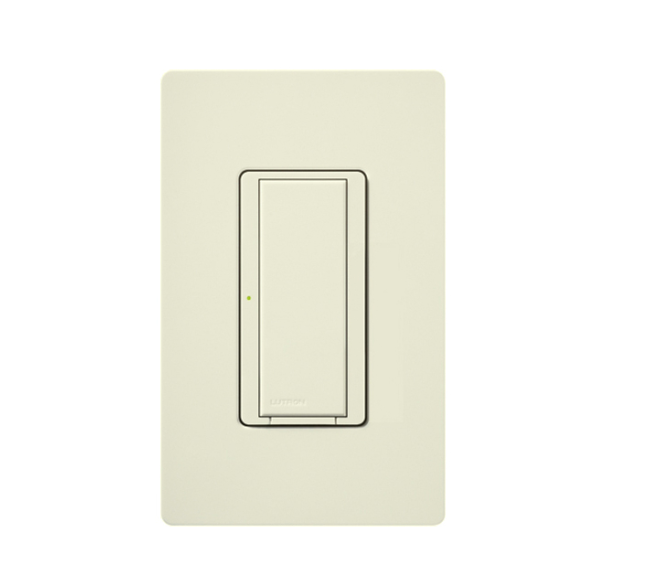 Lutron Vive Maestro Wireless Switch, 8A Light/3A Fan, Single Pole/Maestro, No Neutral Required, 120-277V, MRF2S-8S-DV-BI, Biscuit