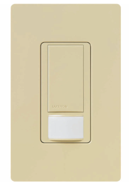 Lutron Vive Maestro Occupancy/Vacancy In-Wall Sensor Switch, 8A Light/4.4A Fan Switching, 120/277V, MRF2S-8SS-IV, Ivory