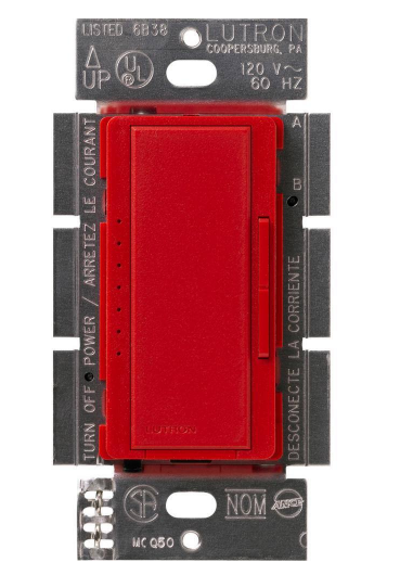 Lutron Maestro ELV Dimmer Switch, 600W, Single-Pole/Multi-Location, Neutral Required, 120V, MSCELV-600M-HT, Hot