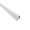 4-ft Corner Channel, Aluminum (Plastic Diffuser and End Caps Included)
