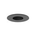 4" Pearl 12V LED Round Adjustable Pinhole Retrofit, 950lm / 10W, 2700K, Black Pinhole / Black Flange