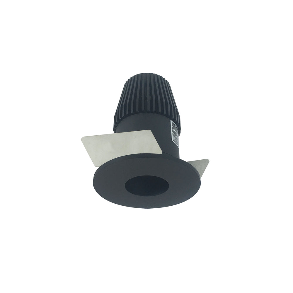 1" Iolite LED BWF Round Pinhole, 600lm, 2700K, Black Pinhole / Black Flange