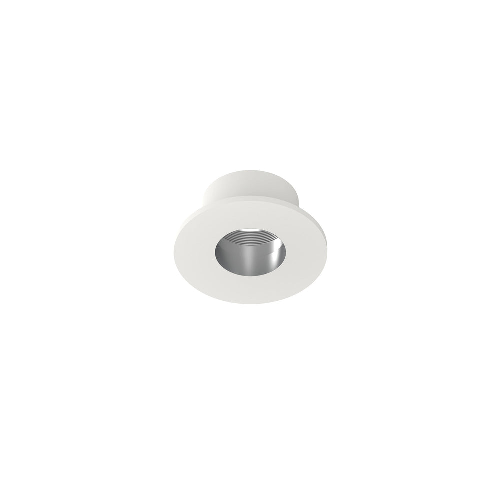 1" Iolite Can-less Round Downlight Trim, Haze Reflector / Warm White Flange