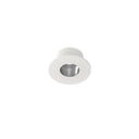 1" Iolite Can-less Round Downlight Trim, Haze Reflector / Warm White Flange