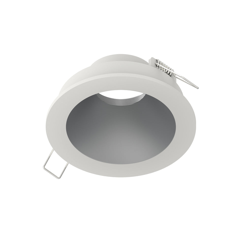 4" Iolite Can-less Round Downlight Trim, Haze Reflector / Warm White Flange