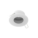 4" Iolite Can-less Round Pinhole Trim, Haze Pinhole / Bright White Flange