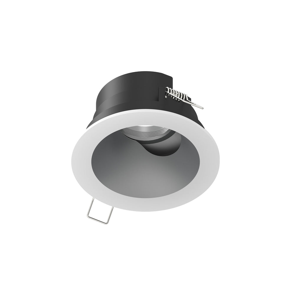 4" Iolite Can-less Adjustable Slot Trim, Haze Reflector / Bright White Flange