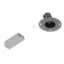4" Iolite Can-less Round Trimless Adjustable Slot, Black finish
