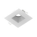 4" Iolite Can-less Square Downlight Trim, Haze Reflector / Warm White Flange