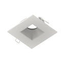 4" Iolite Can-less Square Downlight Trim, Haze Reflector / Warm White Flange