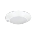 7" AC Opal LED Surface Mount with PIR Motion Sensor, 1050lm / 15W, 4000K, White Finish