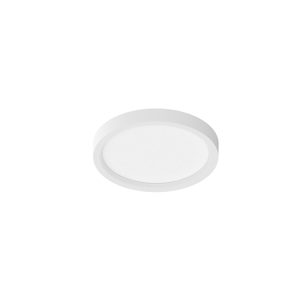 4" SURF Round LED Surface Mount with Selectable CCT, 950lm / 10W, Selectable CCT, Matte Powder White Finish