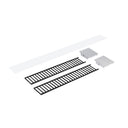 Louver Accessory Set for NLUD-4334, Aluminum Louver, Aluminum End Caps