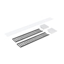 Louver Accessory Set for NLUD-4334, Aluminum Louver, Aluminum End Caps