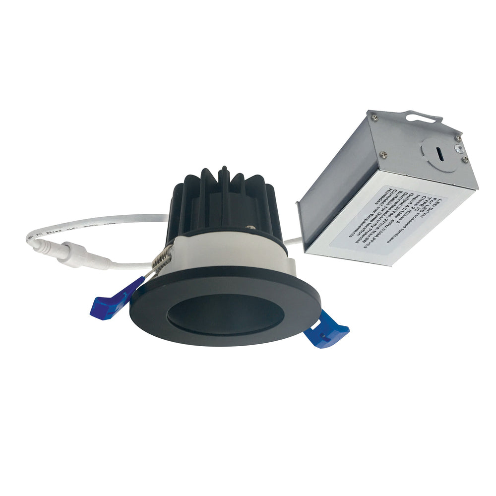 2" M2 Round LED Downlight, 400lm / 6W, 2700K, 120V, Matte Black