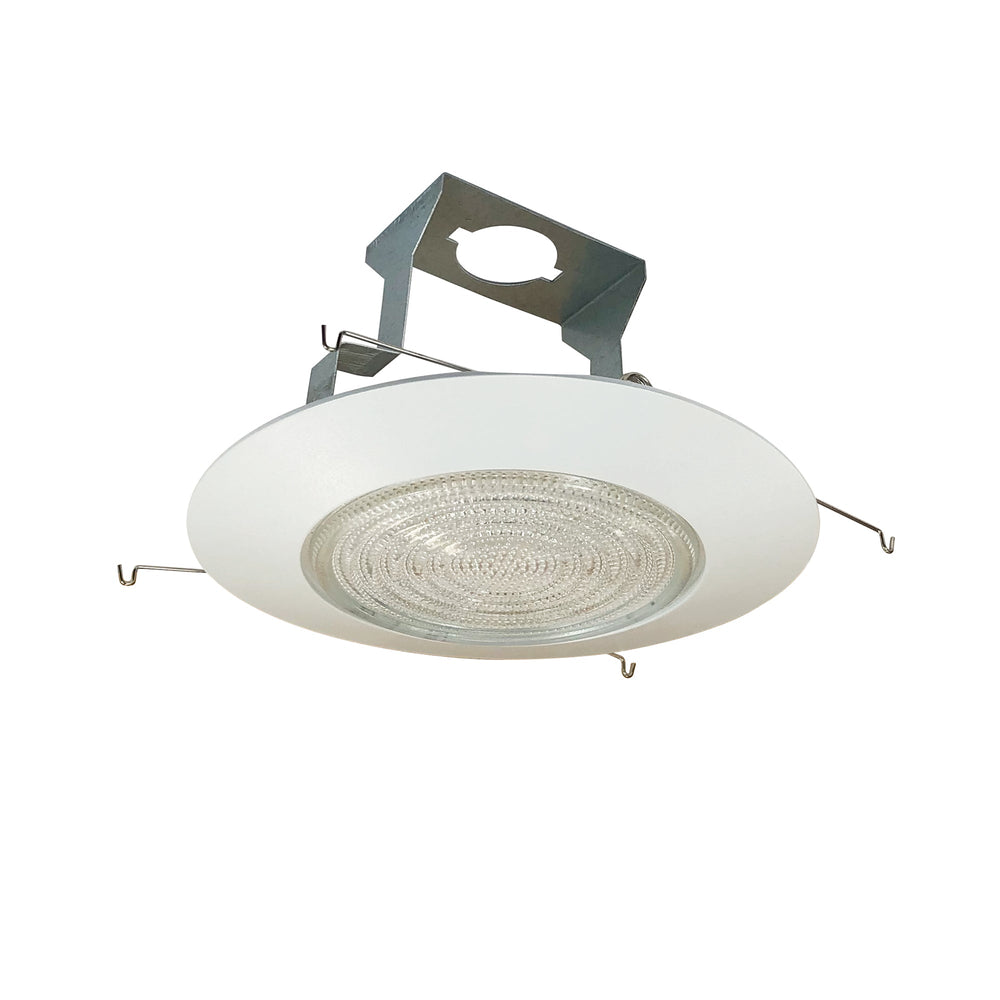6" Fresnel Lens w/ Plastic Trim & Bracket, White