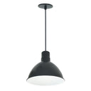 10" RLM LED Shade, 2000lm, 3000K, Black/White, 120V 0-10V/Triac/ELV & 277V 0-10V Dimming