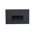Ari LED Step Light w/ Horizontal Wall Wash Face Plate, 88lm / 5W, 3000K, Black Finish