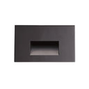 Ari LED Step Light w/ Horizontal Wall Wash Face Plate, 88lm / 5W, 3000K, Black Finish
