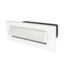 Brick Die-Cast LED Step Light w/ Horizontal Shroud Face Plate, Selectable CCT, Brushed Nickel Finish
