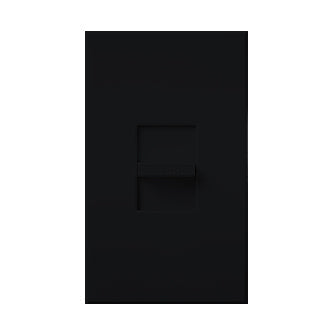 Lutron Nova T Dimmer, 1000W Incandescent/Halogen Only, Single-Pole, 120V, Small Control, Wall Plate Included, NT-1000-BL, Black
