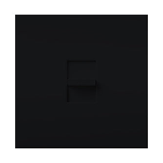 Lutron Nova T Dimmer, 1500W Incandescent/Halogen Only, Single-Pole, 120V, Small Control, Wall Plate Included, NT-1500-BL, Black