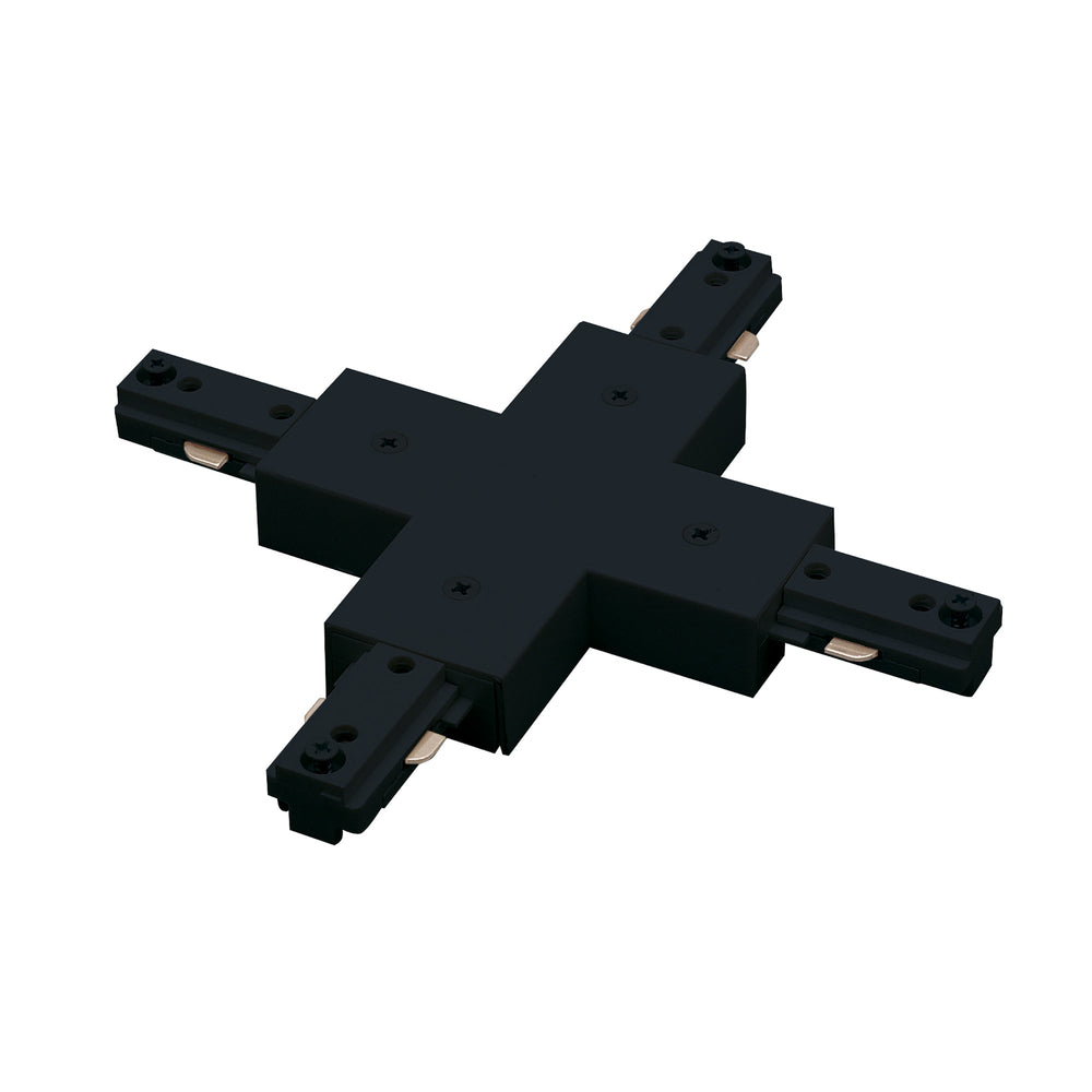 X-Connector for One-Circuit Track, Black Finish