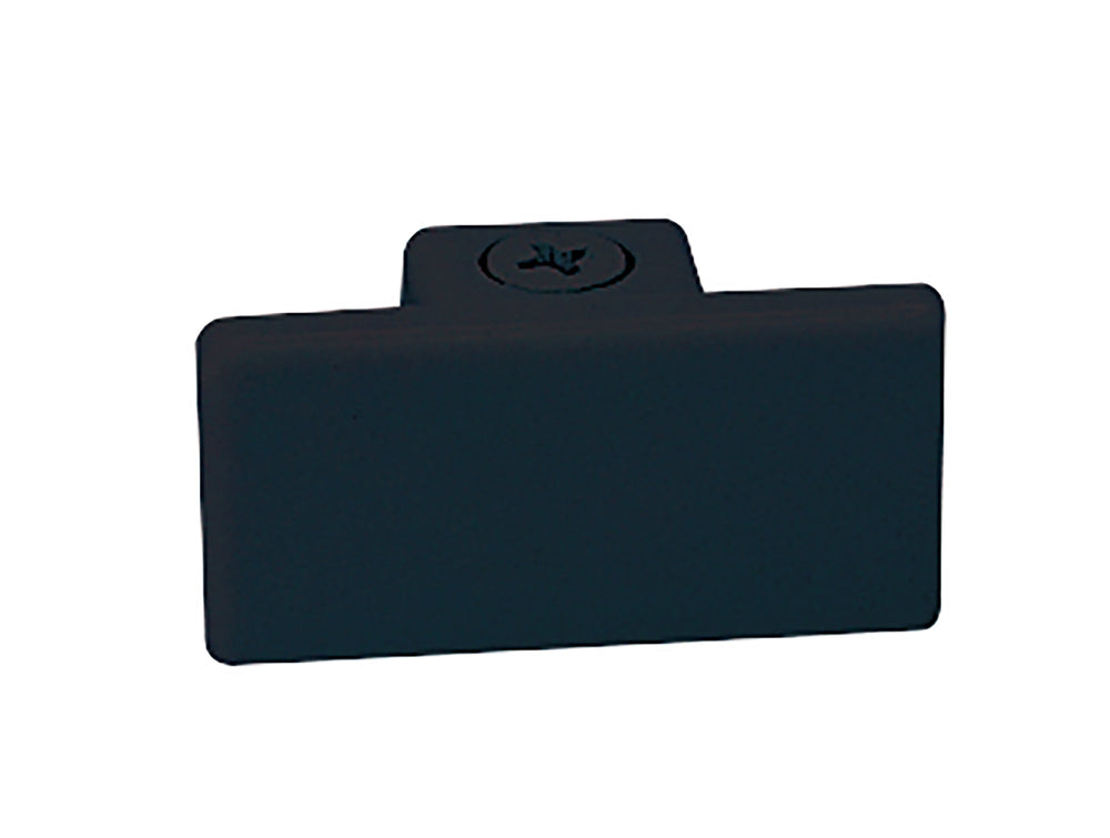Dead End Cap for One-Circuit Track, Black Finish