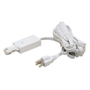 Live End Feed with 12' Cord and Plug for One-Circuit Track, Black Finish