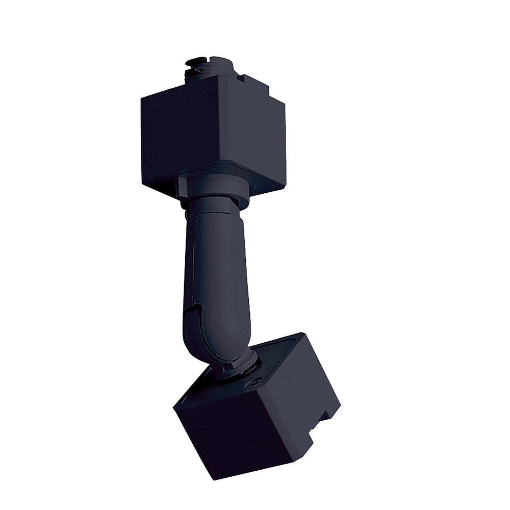 Sloped Track Head Adapter for H-Style Track Head to J-Style Track Systems, Black Finish