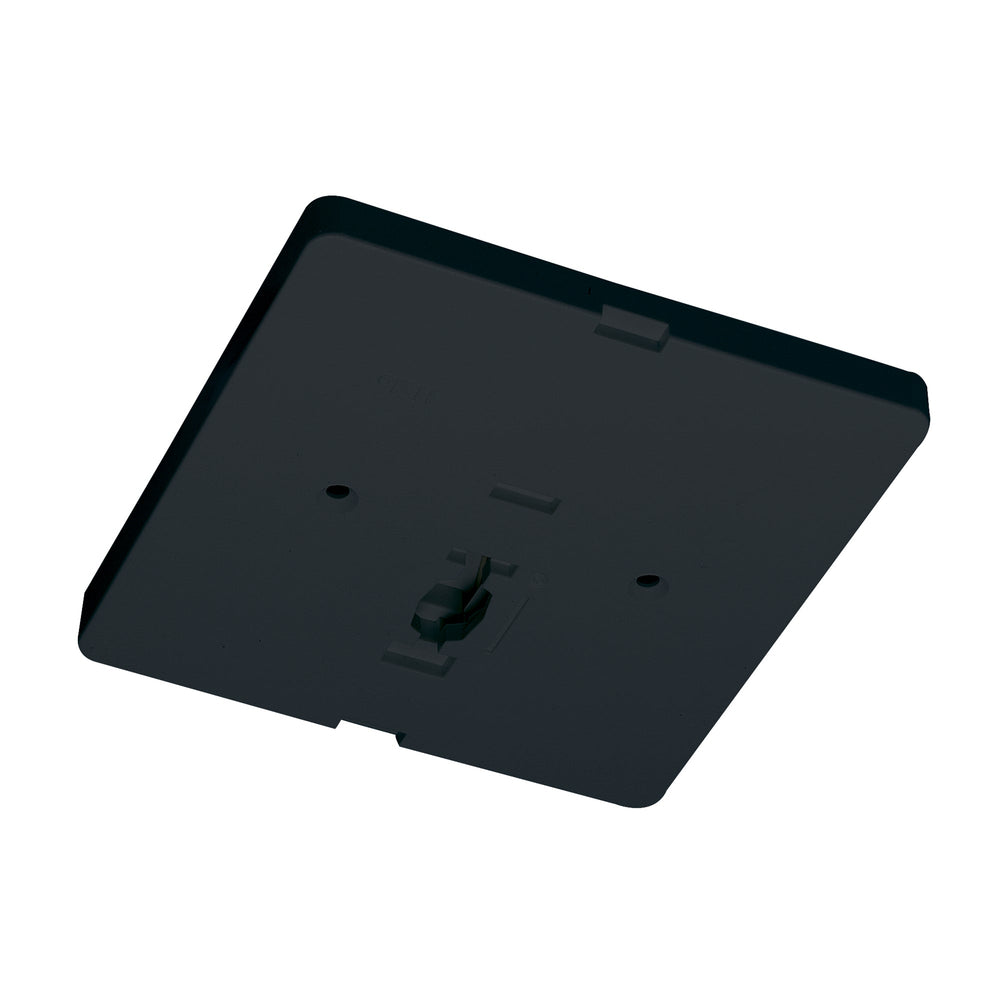 Square Monopoint Canopy for Low Voltage Track Head, Black Finish