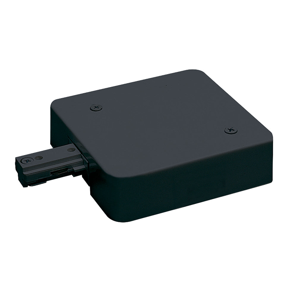Live End Feed w/ Current Limiter, 0.5 Amps, One-Circuit Track, Black Finish