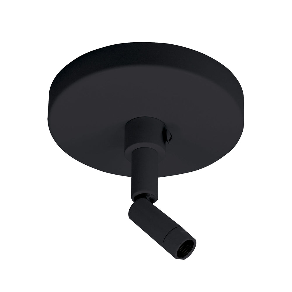 Sloped Ceiling Canopy for Track Pendant Kits, Black Finish