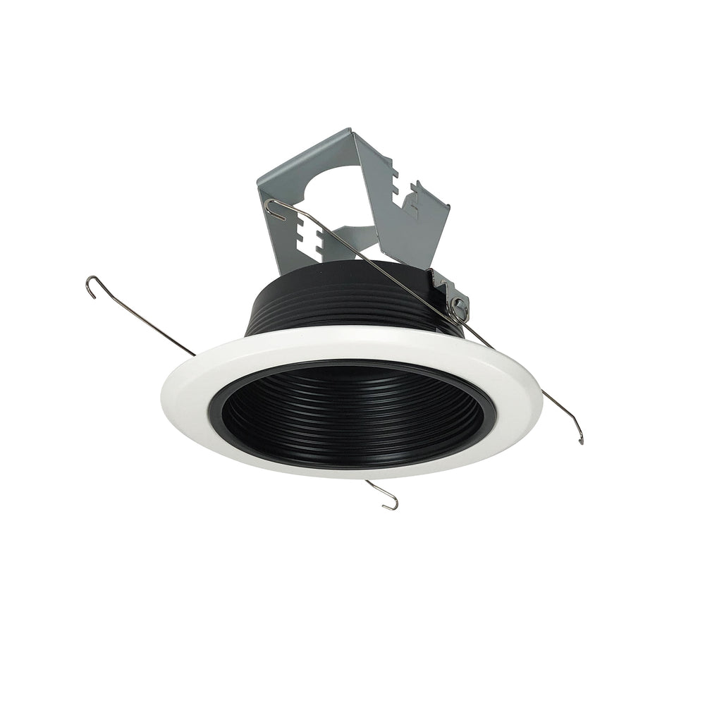 5" Stepped Baffle w/ Metal Ring & Bracket, Black/White