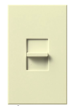 Lutron Nova T Wall Plate Kit, Single-Gang, Fits 1 Small NovaT/Nova Control, No Fins Broken, Matte Finish, NT-S-NFB-AL, Almond