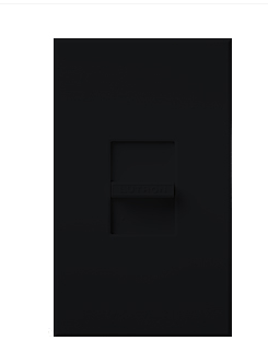 Lutron Nova T Reverse-Phase (ELV) Dimmer Switch, 250W LED or 600W ELV, Single Pole, Neutral Required, 120V, Wall Plate Included, NTRP-250-BL, Black