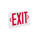 Thermoplastic LED Exit Sign, Battery Backup, Green Letters / Black Housing, Battery Backup